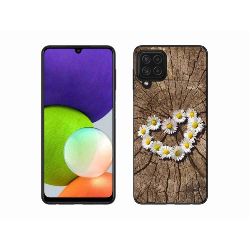 Zselés borítás mmCase Samsung Galaxy A22 4G - Százszorszépek szíve