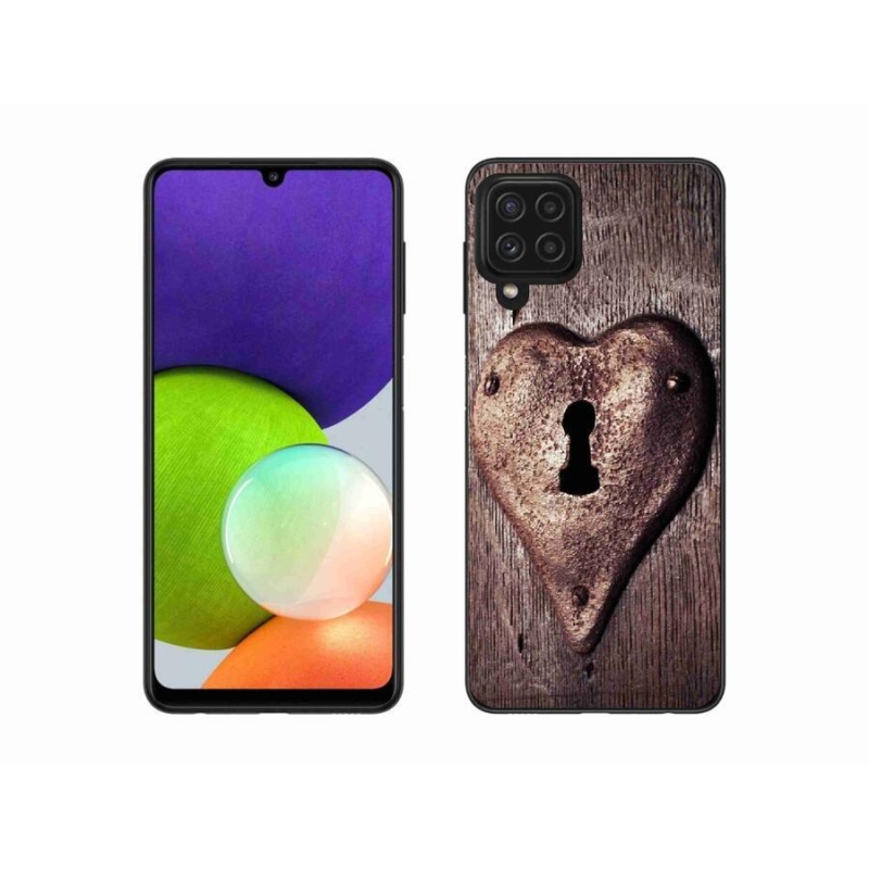 Gél borítás mmCase Samsung Galaxy A22 4G - szív alakú zár