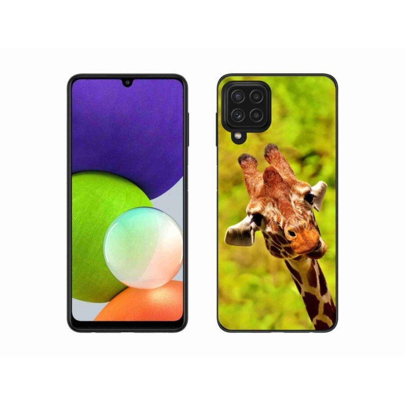 Zselés borítás mmCase Samsung Galaxy A22 4G - zsiráf