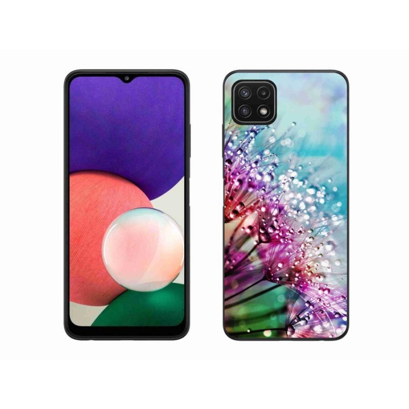 Gél borítás mmCase mobiltelefonhoz Samsung Galaxy A22 5G - színes virágok