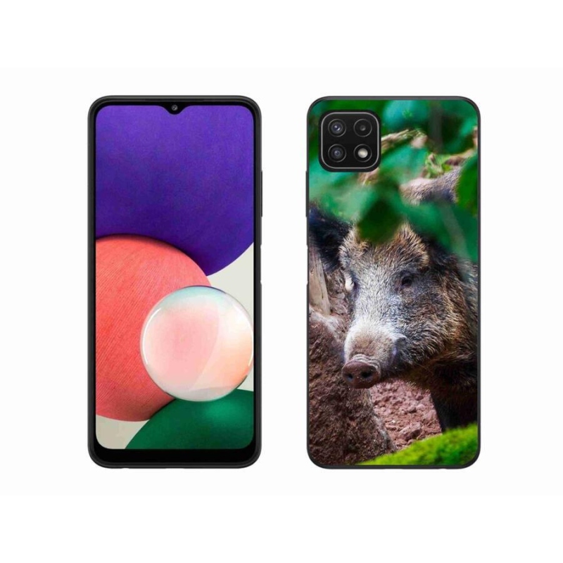 Gél borító mmCase Samsung Galaxy A22 5G - vaddisznóhoz