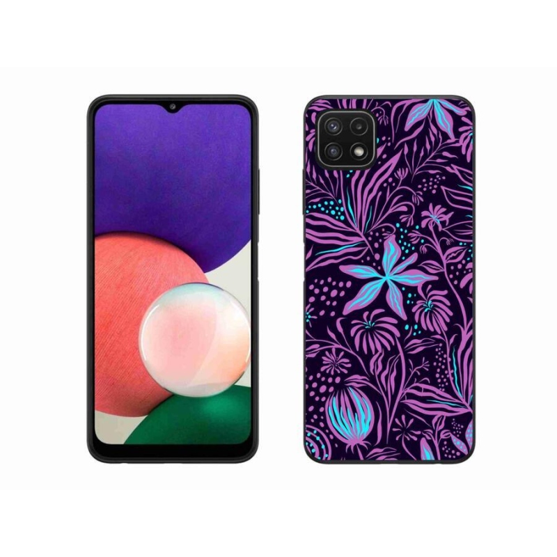 Gél védőhuzat mmCase Samsung Galaxy A22 5G - virágok 2