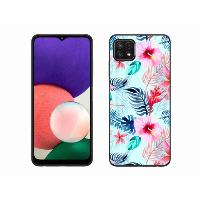 Zselés borítás mmCase Samsung Galaxy A22 5G - virágok