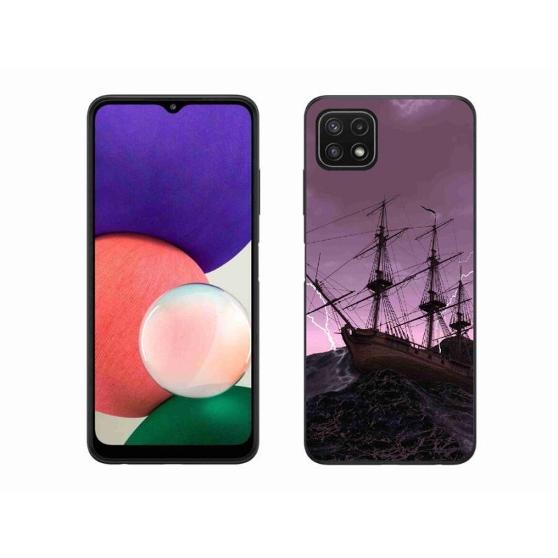 Zselés borítás mmCase Samsung Galaxy A22 5G - hajó a viharban