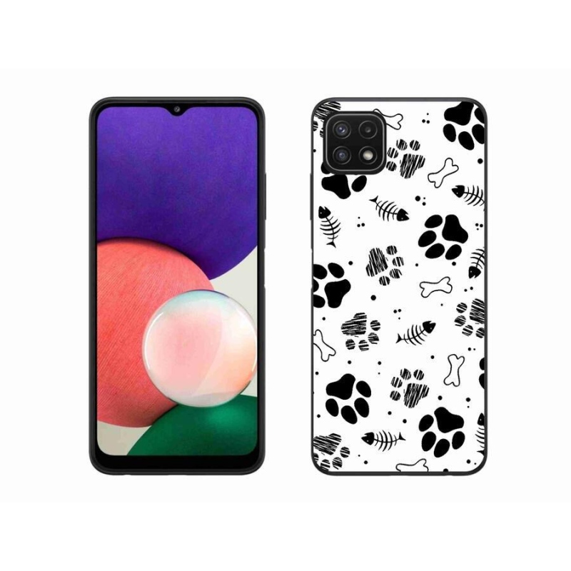 Zselés borítás mmCase Samsung Galaxy A22 5G - kutyamancsok 1