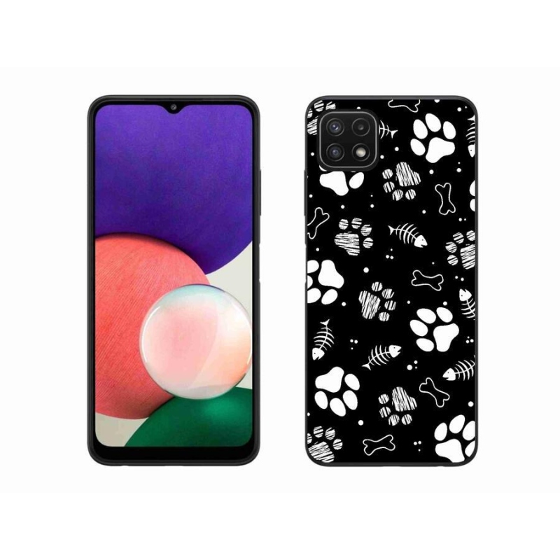 Zselés borítás mmCase Samsung Galaxy A22 5G - kutyamancsok