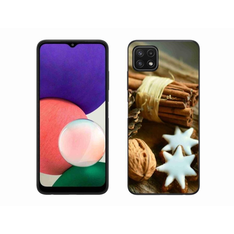Gél borítás mmCase Samsung Galaxy A22 5G - fahéj és mézeskalács - Samsung Galaxy A22 5G - fahéj és mézeskalács