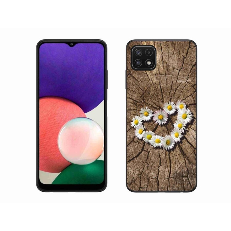Zselés borítás mmCase Samsung Galaxy A22 5G - Százszorszépek szíve
