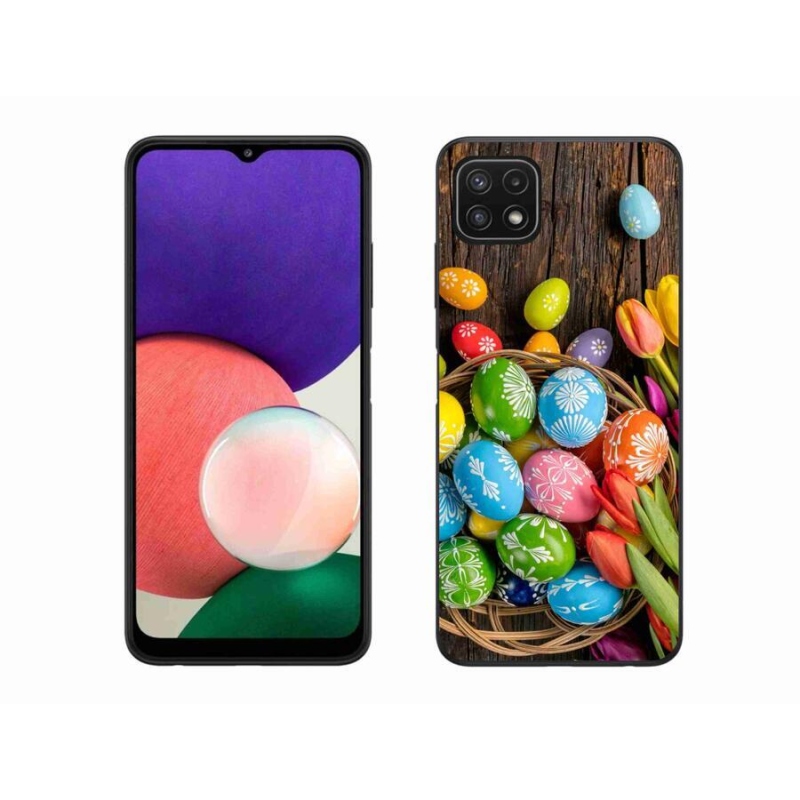 Zselés borítás mmCase Samsung Galaxy A22 5G - Húsvéti tojás