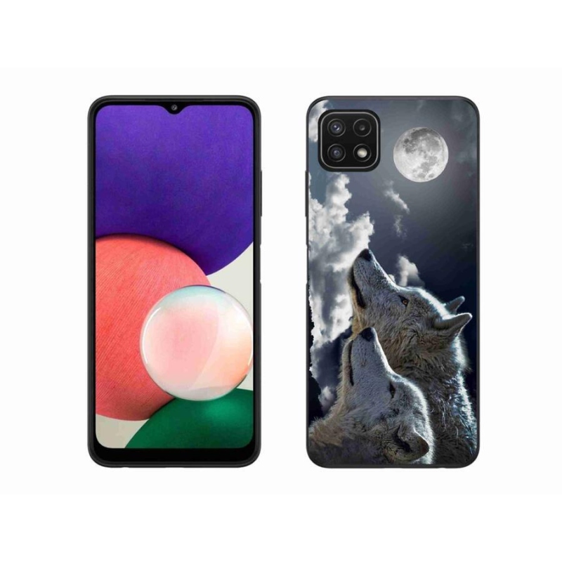 Zselés borítás mmCase Samsung Galaxy A22 5G - farkasok