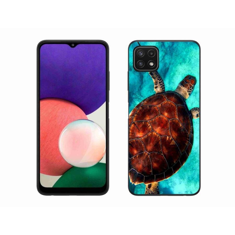 Zselés borítás mmCase Samsung Galaxy A22 5G - teknősbéka