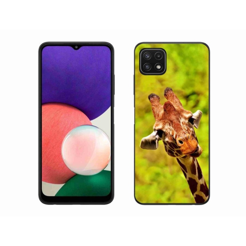 Zselés borítás mmCase Samsung Galaxy A22 5G - zsiráf