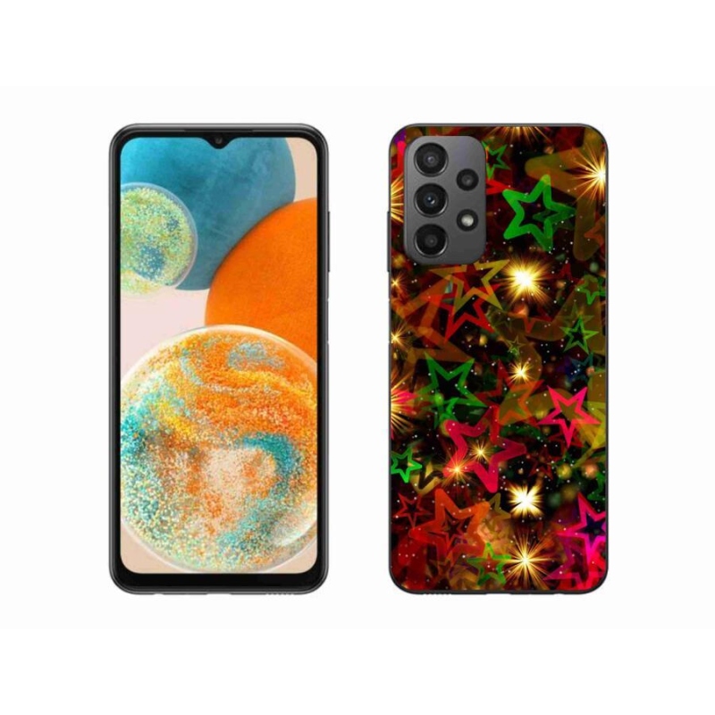 Gél borítás mmCase Samsung Galaxy A23 4G/5G - színes csillagok