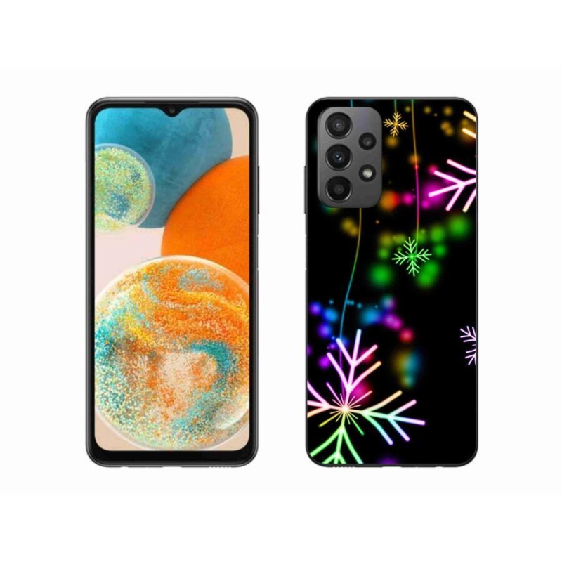 Zselés borítás mmCase Samsung Galaxy A23 4G/5G készülékhez - színes pelyhekkel