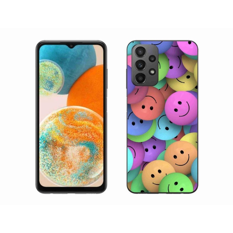 Gél borítás mmCase Samsung Galaxy A23 4G/5G készülékhez - színes smiley-k