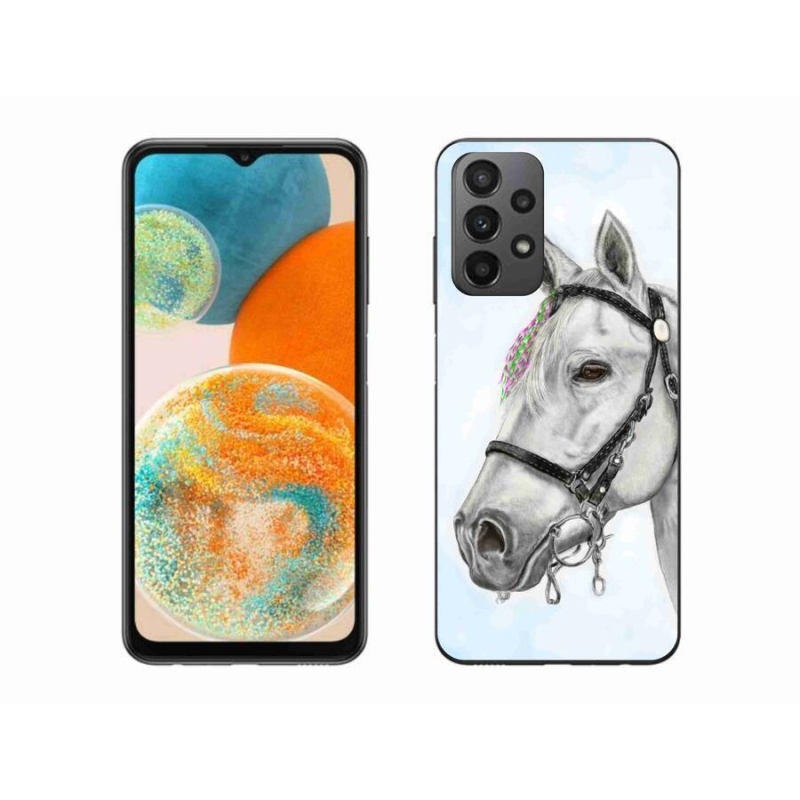 Zselés borítás mmCase Samsung Galaxy A23 4G/5G - fehér ló 1