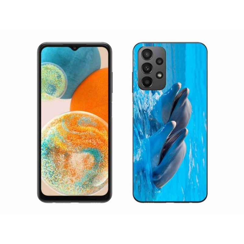Gél borítás mmCase Samsung Galaxy A23 4G/5G készülékhez - delfinek