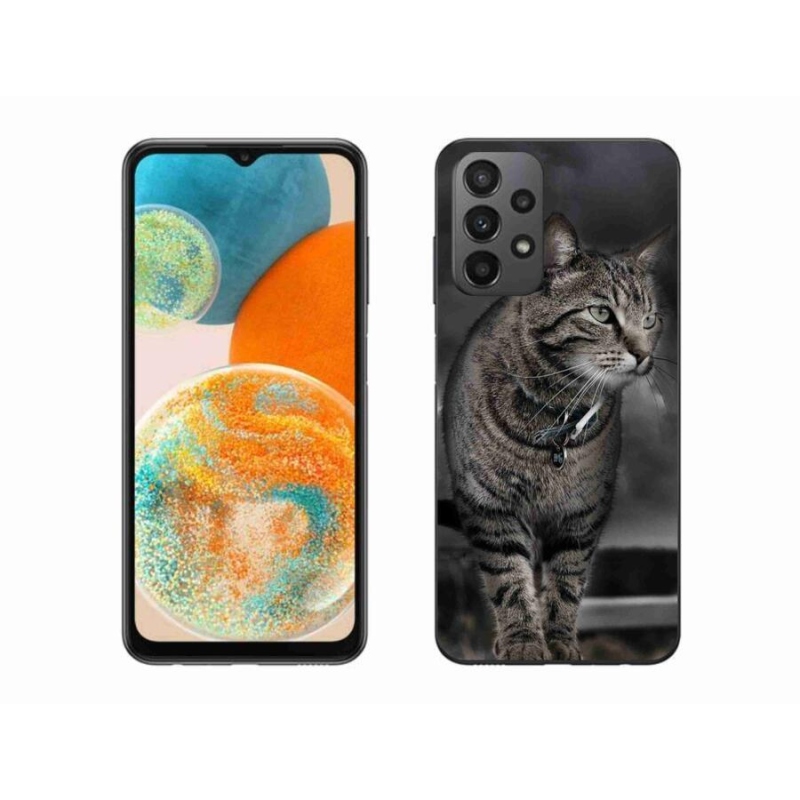 Gél védőburkolat mmCase Samsung Galaxy A23 4G/5G - macska