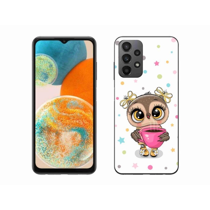 Zselés borítás mmCase Samsung Galaxy A23 4G/5G készülékhez - rajzfilm bagoly