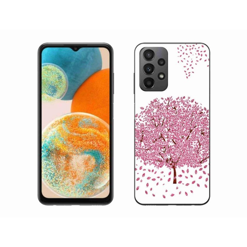 Zselés borítás mmCase Samsung Galaxy A23 4G/5G készülékhez - rajzfilmfa levelekkel