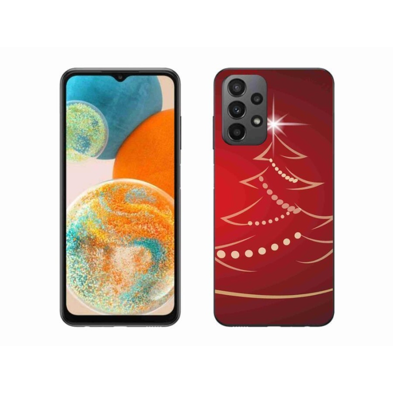 Gél borító mmCase Samsung Galaxy A23 4G/5G - karácsonyfa karikatúra