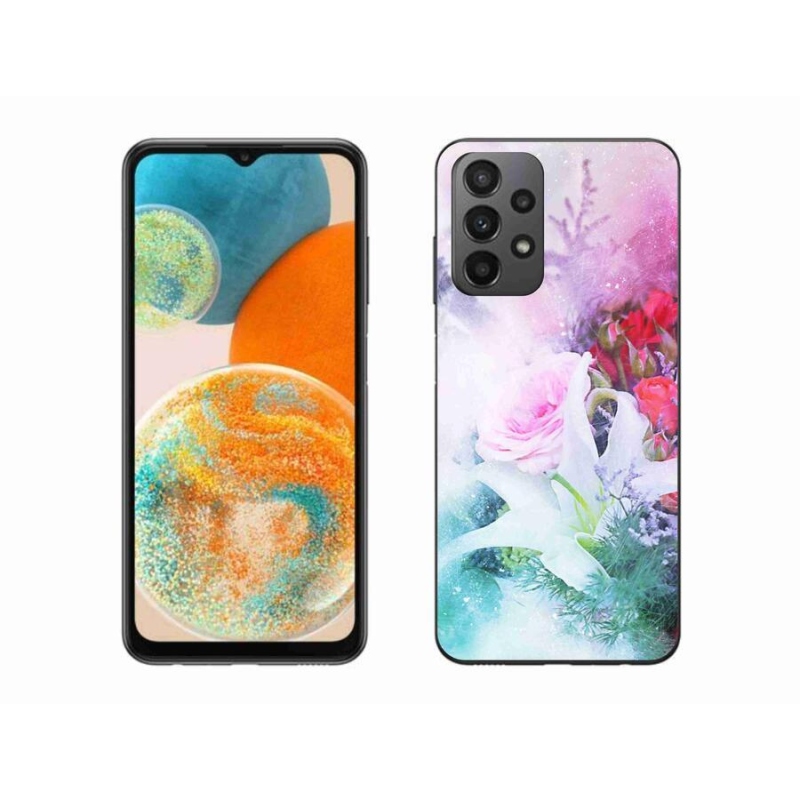 Gél borító mmCase Samsung Galaxy A23 4G/5G - virágok 4