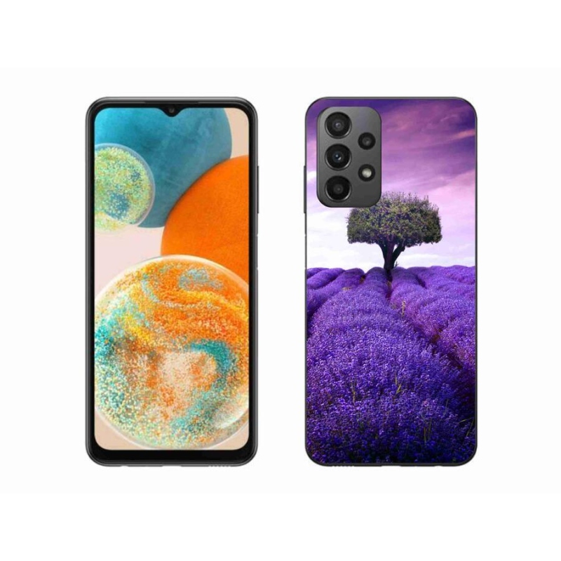 Gél védőhuzat mmCase Samsung Galaxy A23 4G/5G készülékhez - levendula rét