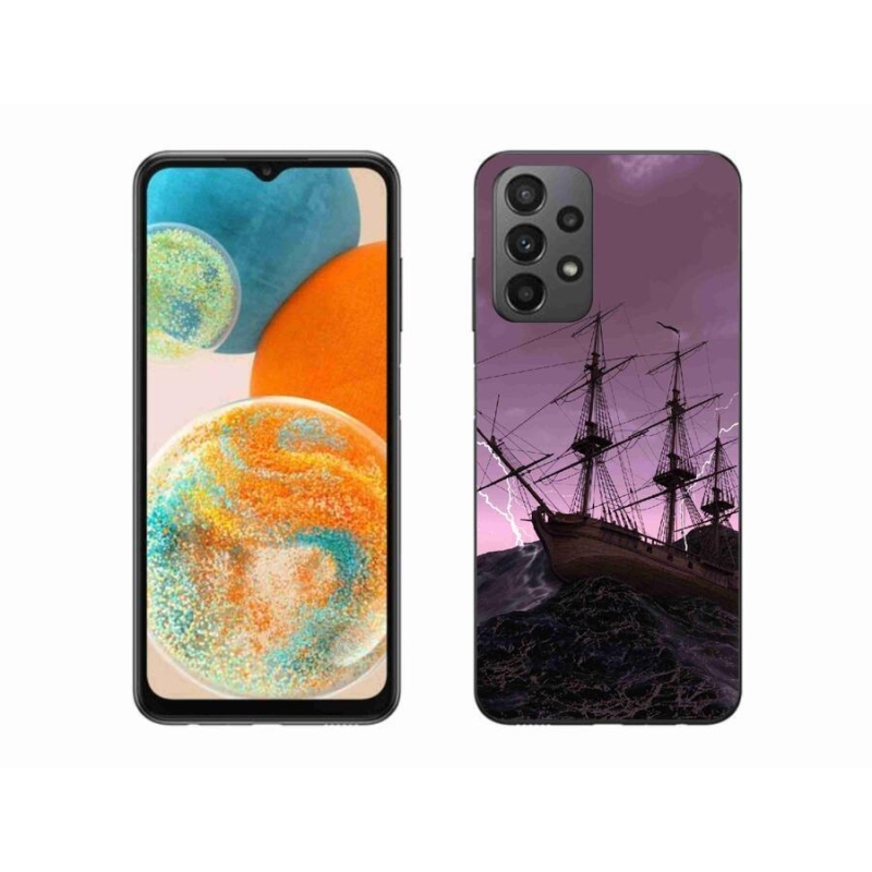 Zselés borítás mmCase a Samsung Galaxy A23 4G/5G készülékhez - hajó a viharban