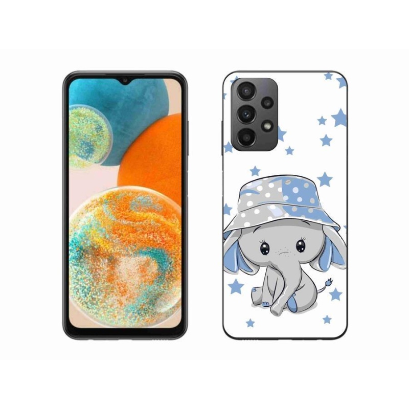 Gél védőhuzat mmCase Samsung Galaxy A23 4G/5G készülékhez - kék elefánt