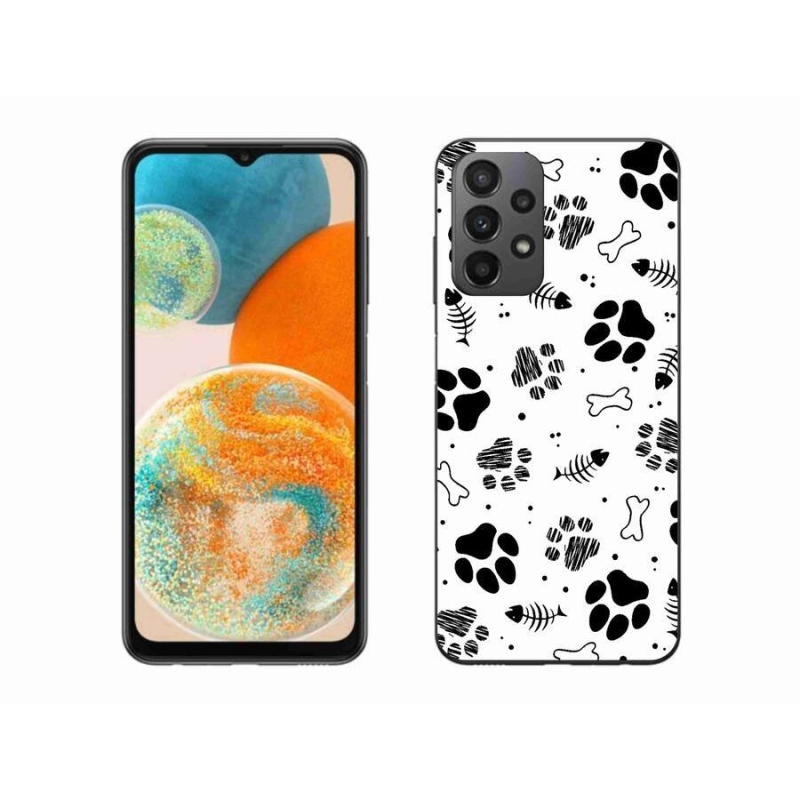 Zselés borítás mmCase Samsung Galaxy A23 4G/5G - kutyamancsok 1
