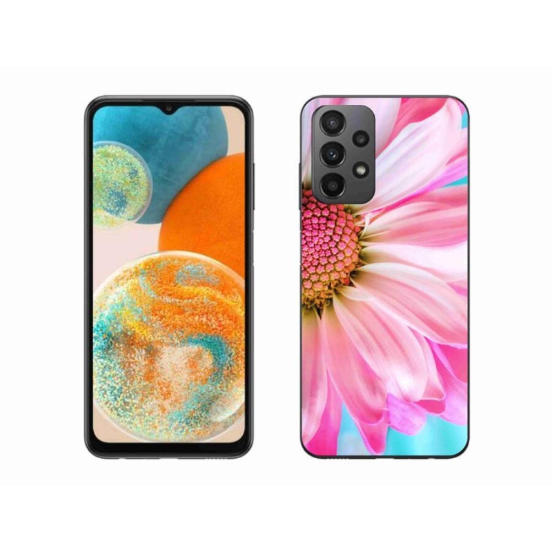 Gél védőhuzat mmCase Samsung Galaxy A23 4G/5G készülékhez - rózsaszín virág