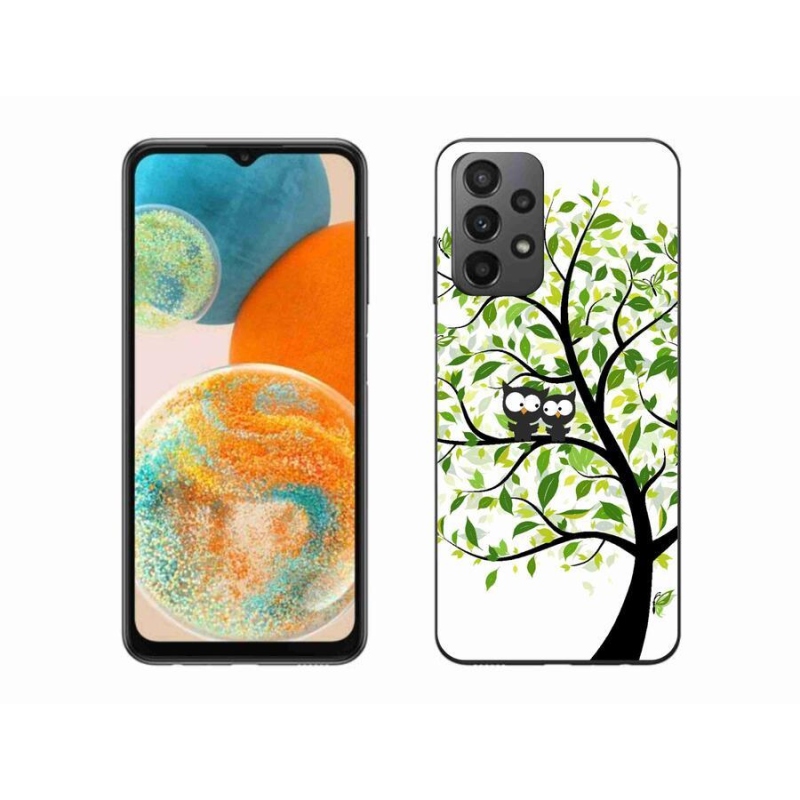 Zselés borítás mmCase Samsung Galaxy A23 4G/5G készülékhez - baglyok a fán