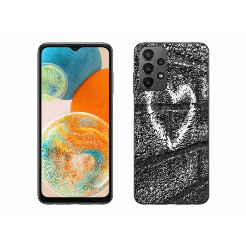 Gél borítás mmCase Samsung Galaxy A23 4G/5G - szív a falon - Samsung Galaxy A23 4G/5G - szív a falon