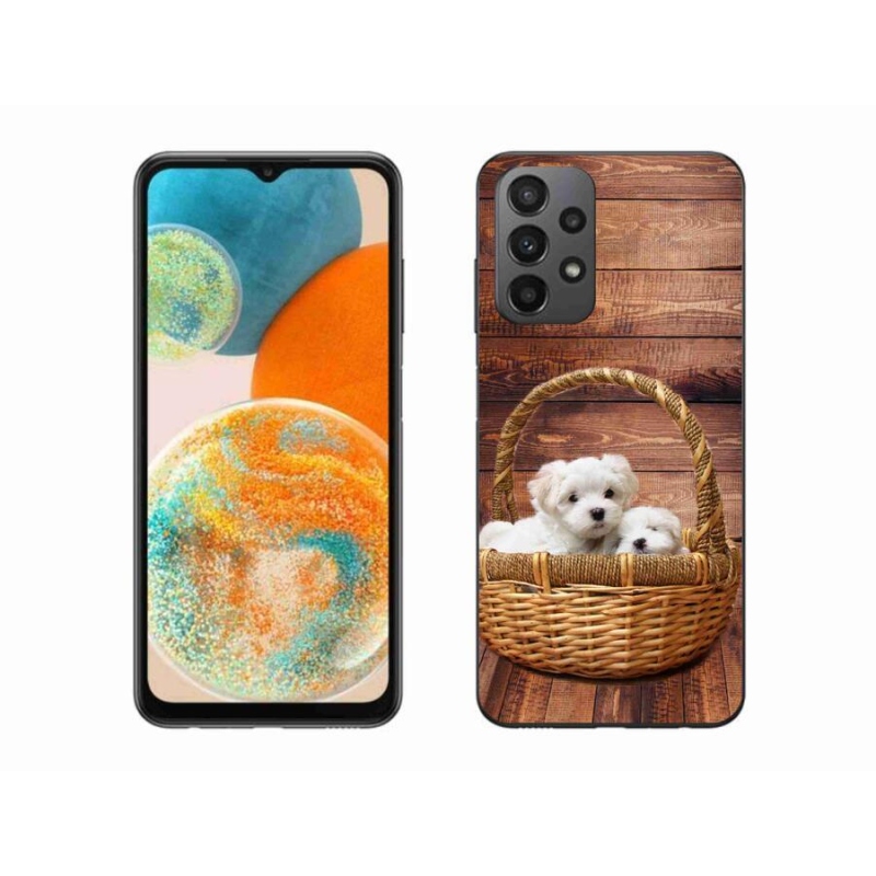 Gél borító mmCase Samsung Galaxy A23 4G/5G - kölyökkutyákhoz