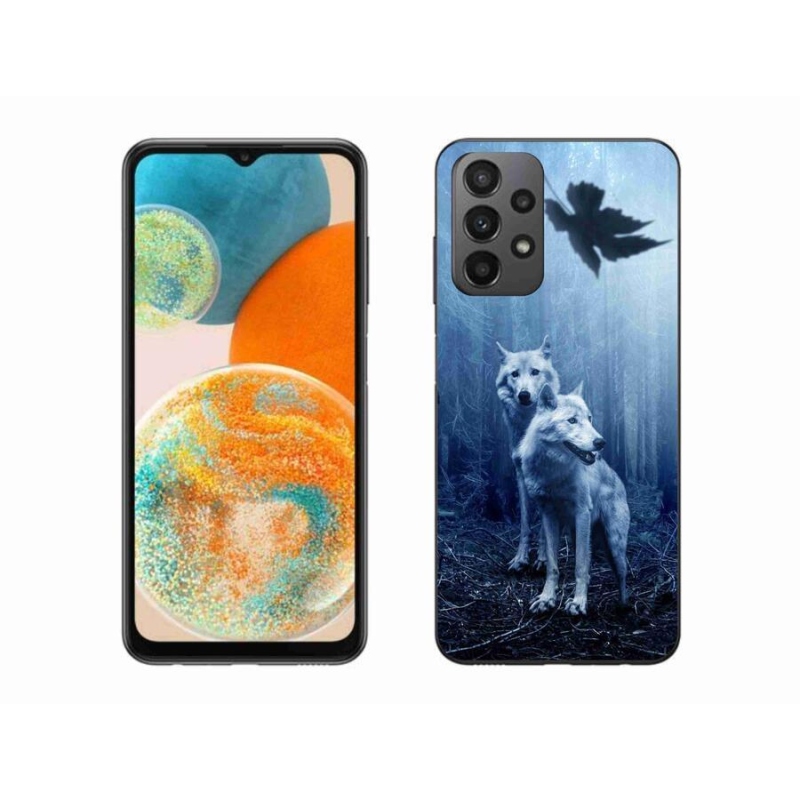 Zselés borítás mmCase Samsung Galaxy A23 4G/5G - farkasok az erdőben