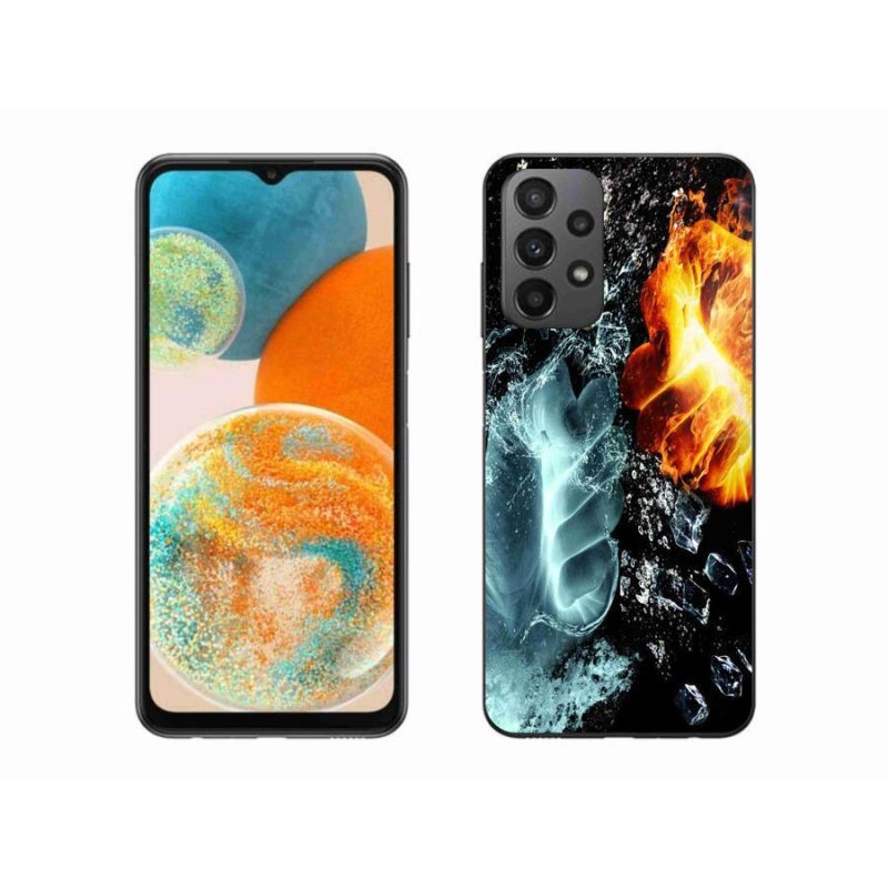 Zselés borítás mmCase Samsung Galaxy A23 4G/5G - víz és tűz