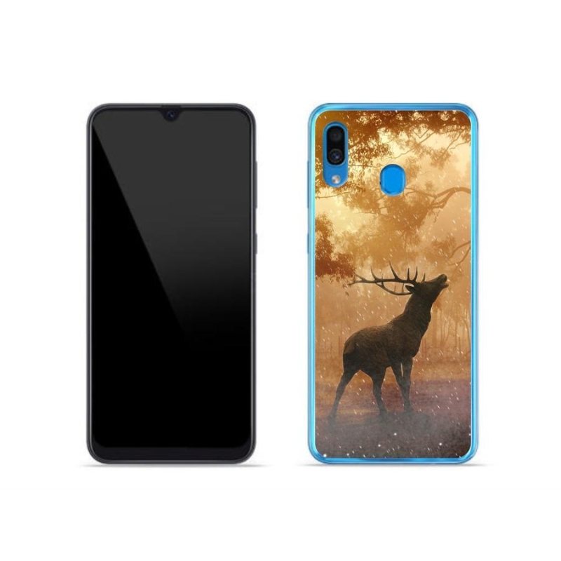 Zselés borítás mmCase Samsung Galaxy A30 készülékhez - szarvas a vadászaton