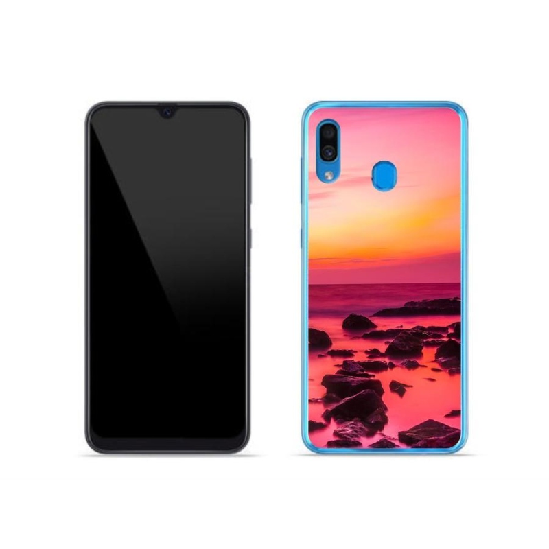 Gél borítás mmCase Samsung Galaxy A30 készülékhez - tenger és ragyogás