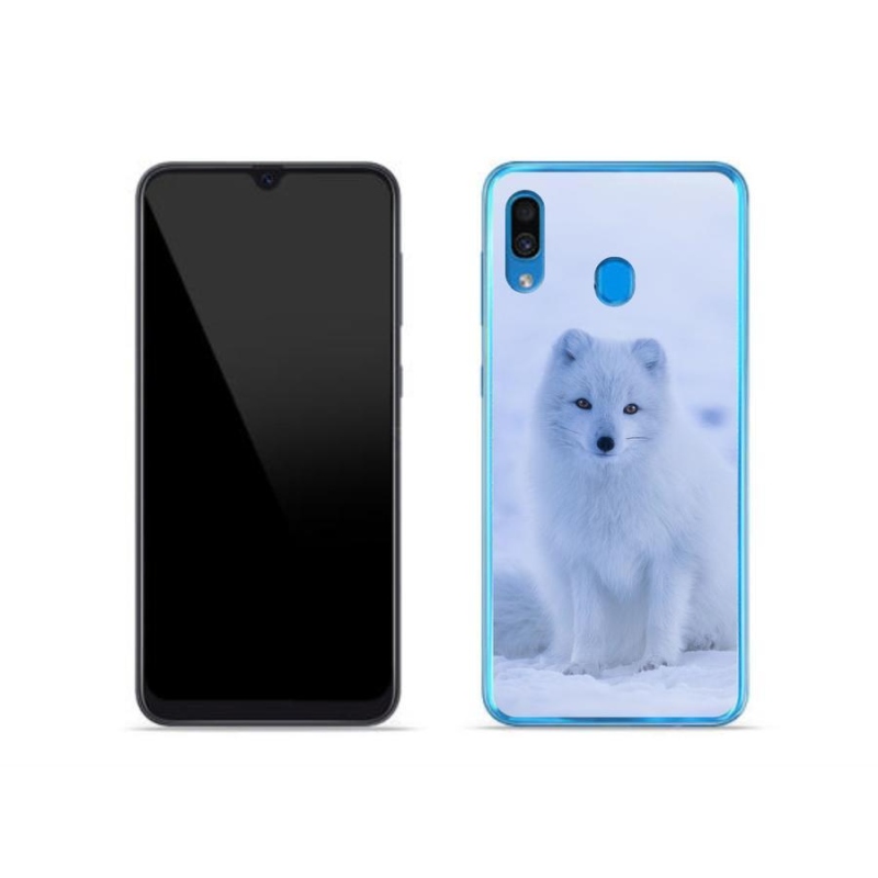 Zselés borítás mmCase Samsung Galaxy A30 készülékhez - polár róka