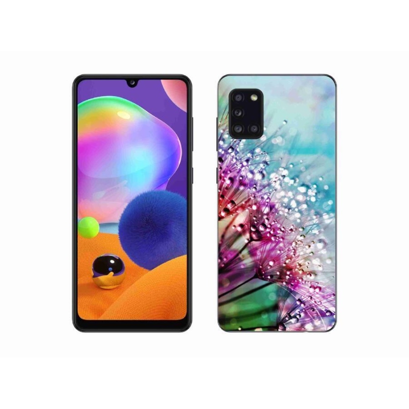 Gél borítás mmCase mobiltelefonhoz Samsung Galaxy A31 - színes virágok