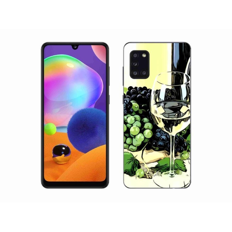 Gél borítás mmCase Samsung Galaxy A31 készülékhez - pohár bor