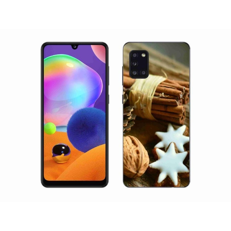 Gél borítás mmCase Samsung Galaxy A31 készülékhez - fahéj és mézeskalács