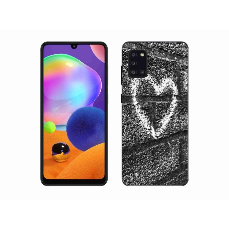 Gél borítás mmCase Samsung Galaxy A31 készülékhez - szív a falon