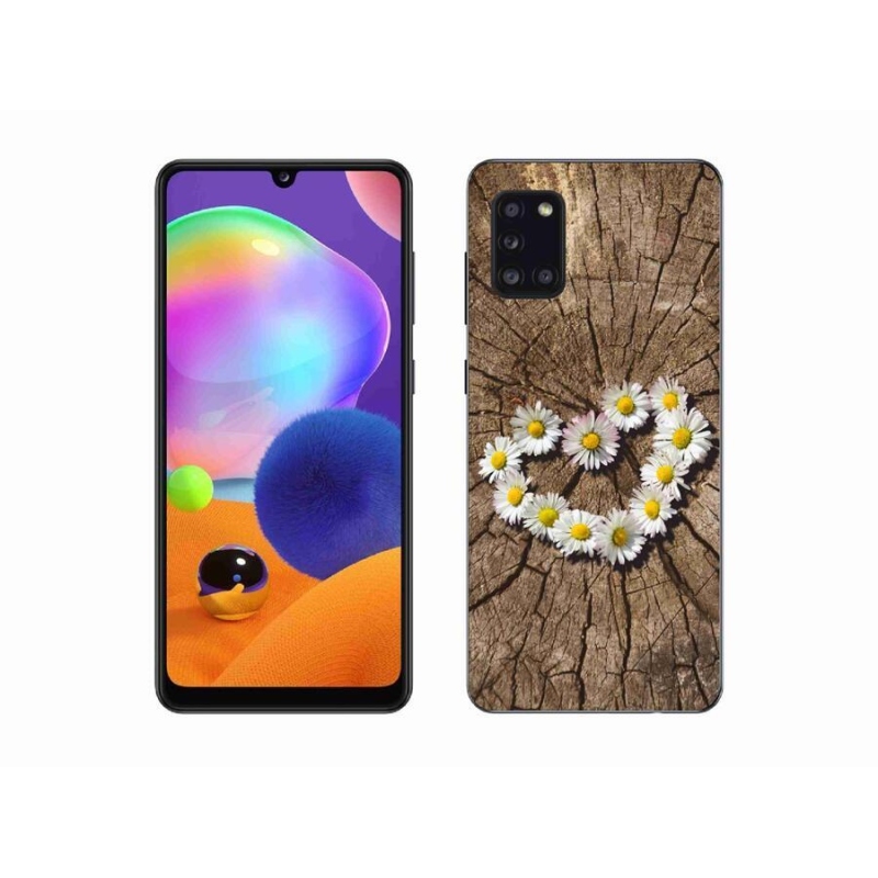 Gél védőhuzat mmCase mobiltelefonhoz Samsung Galaxy A31 - százszorszépek szíve