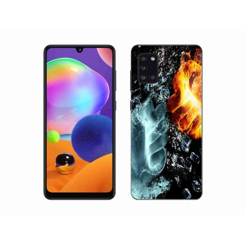 Zselés borítás mmCase Samsung Galaxy A31 - víz és tűz