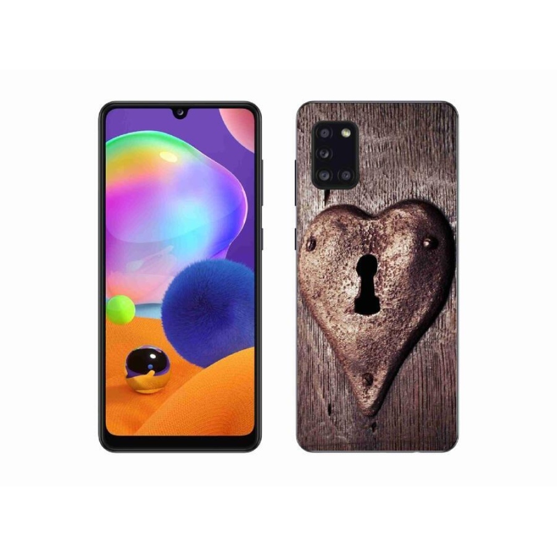 Gél borítás mmCase Samsung Galaxy A31 készülékhez - szív alakú zár