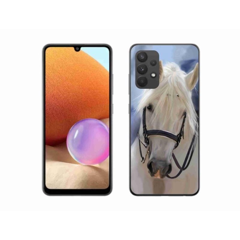 Gél borítás mmCase Samsung Galaxy A32 4G - fehér ló
