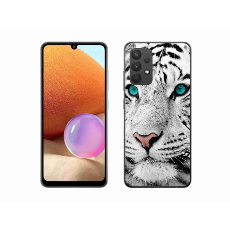 Gél védőhuzat mmCase Samsung Galaxy A32 4G - fehér tigris