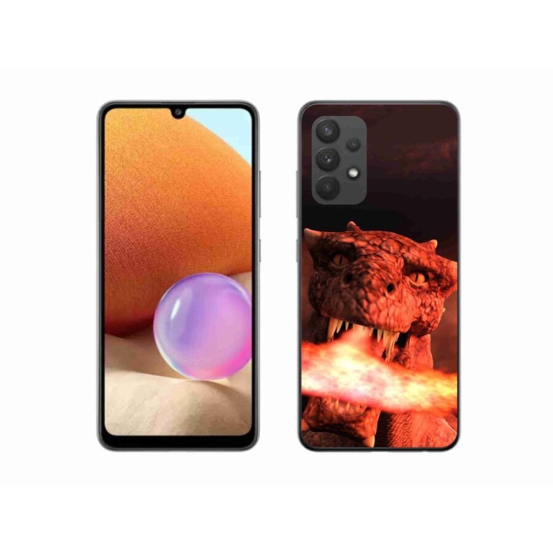 Gél védőburkolat mmCase Samsung Galaxy A32 4G - sárkány