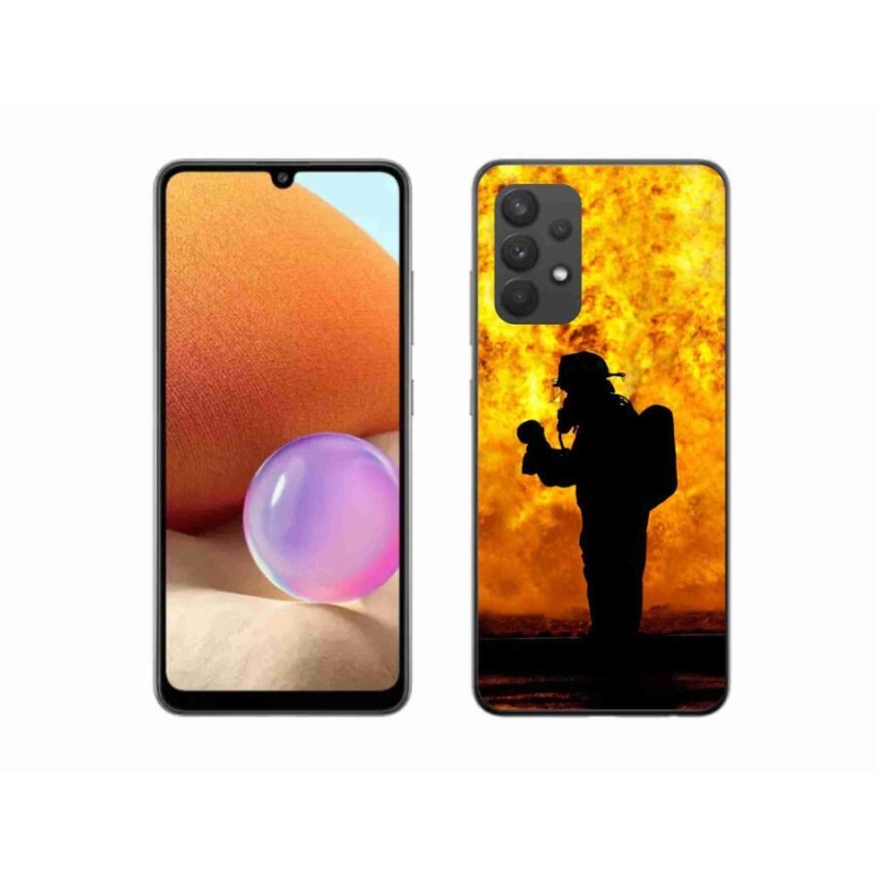 Gél borító mmCase Samsung Galaxy A32 4G - tűzoltóhoz